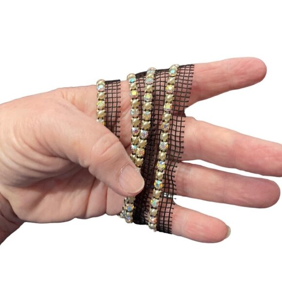 Vtg MICHAEL THOMAS Designer Collection JN 20SS AB Vintage Rhinestone Trim Lot - Picture 11 of 11